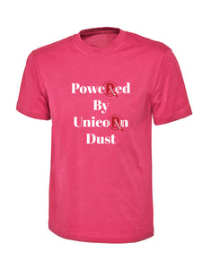 'Powered By Unicorn Dust' Pink T-Shirt