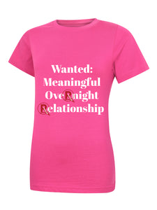 'Wanted...' Pink Ladies T-Shirt